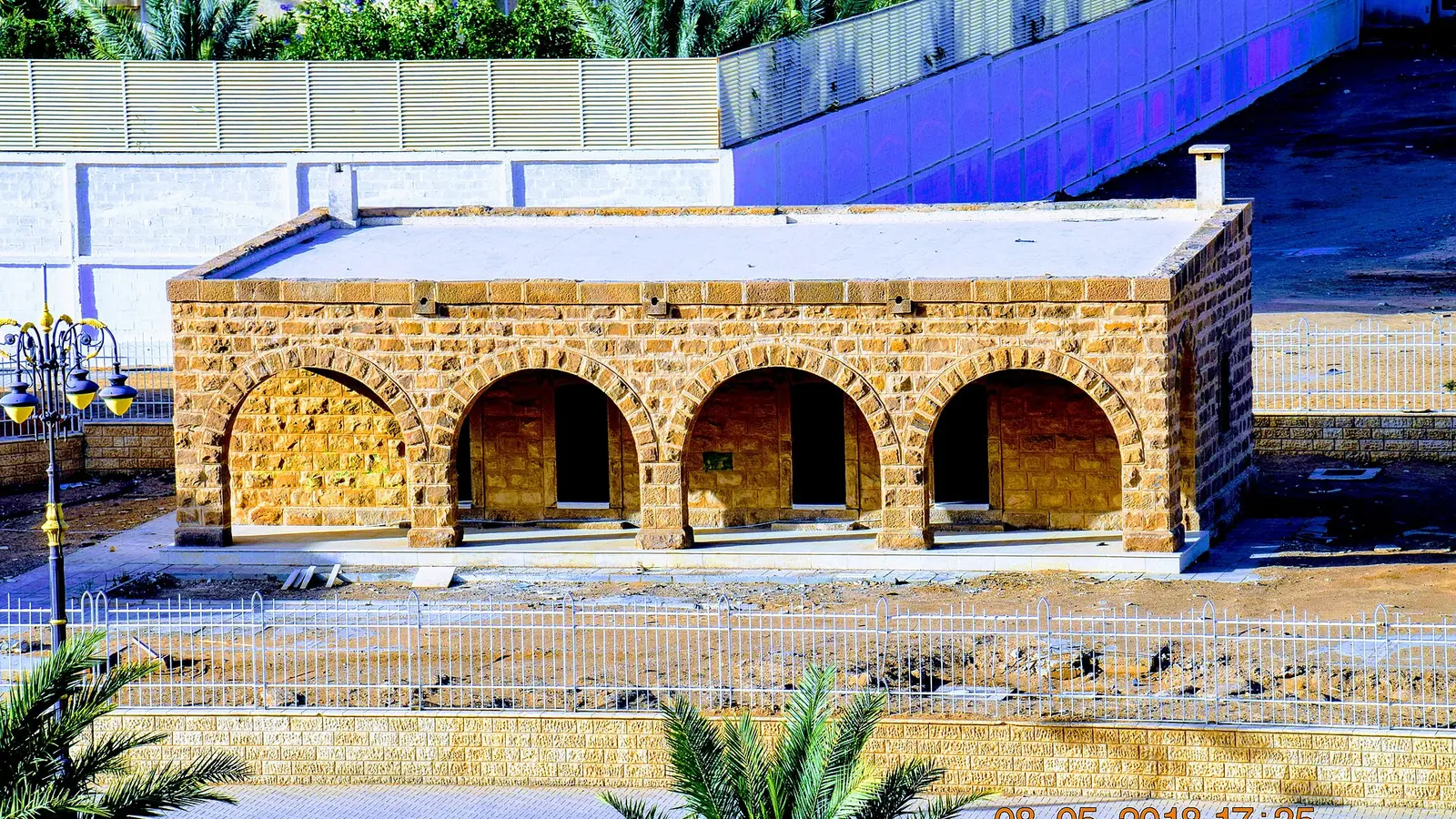 محطة تبوك التاريخية على خط سكة حديد الحجاز بعد ترميمها